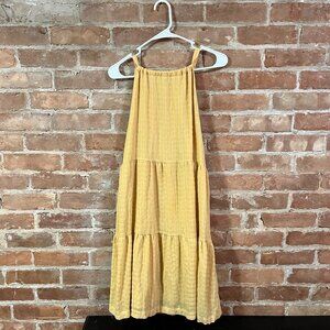 Yellow Adjustable Tie Dress